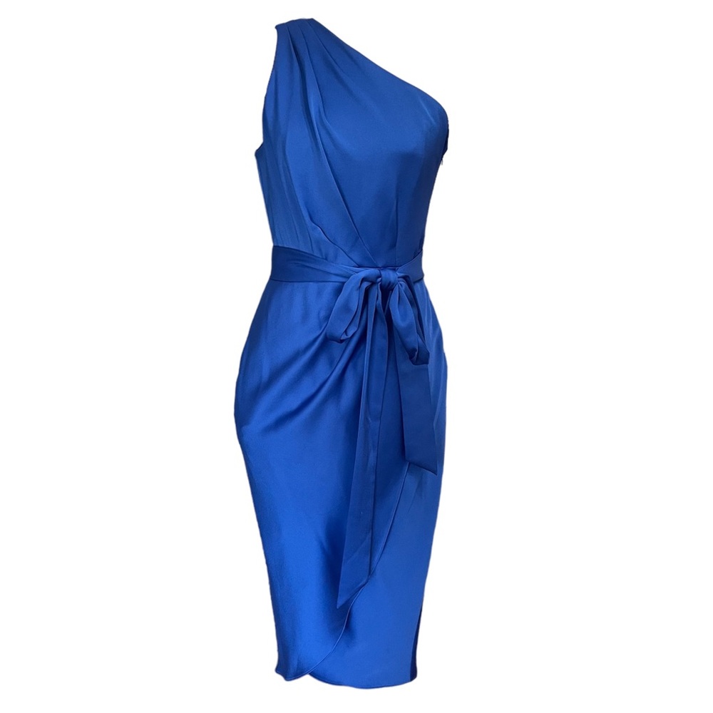 Ted Baker London Gabor One Shoulder Drape Midi Dress size 4